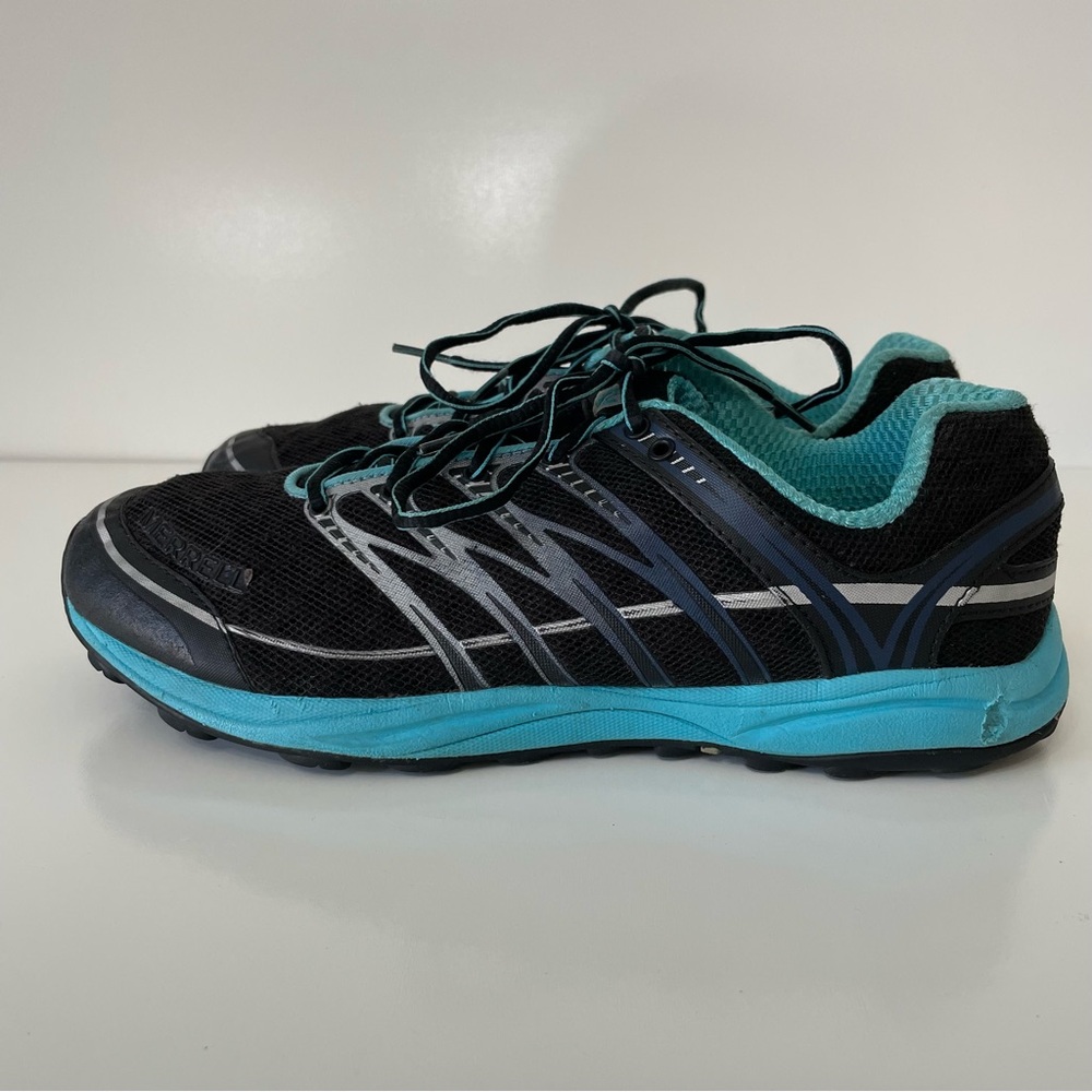 Merrill Mix Master 2 Trail Running Shoes Black Blue Sneakers Mens size 8 Granola